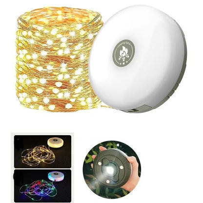 Camping Light LED Reel String Lights Outdoor USB Camping Lamp Recyclable LED Night Light For Garden 6