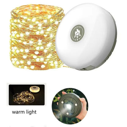 Camping Light LED Reel String Lights Outdoor USB Camping Lamp Recyclable LED Night Light For Garden 7