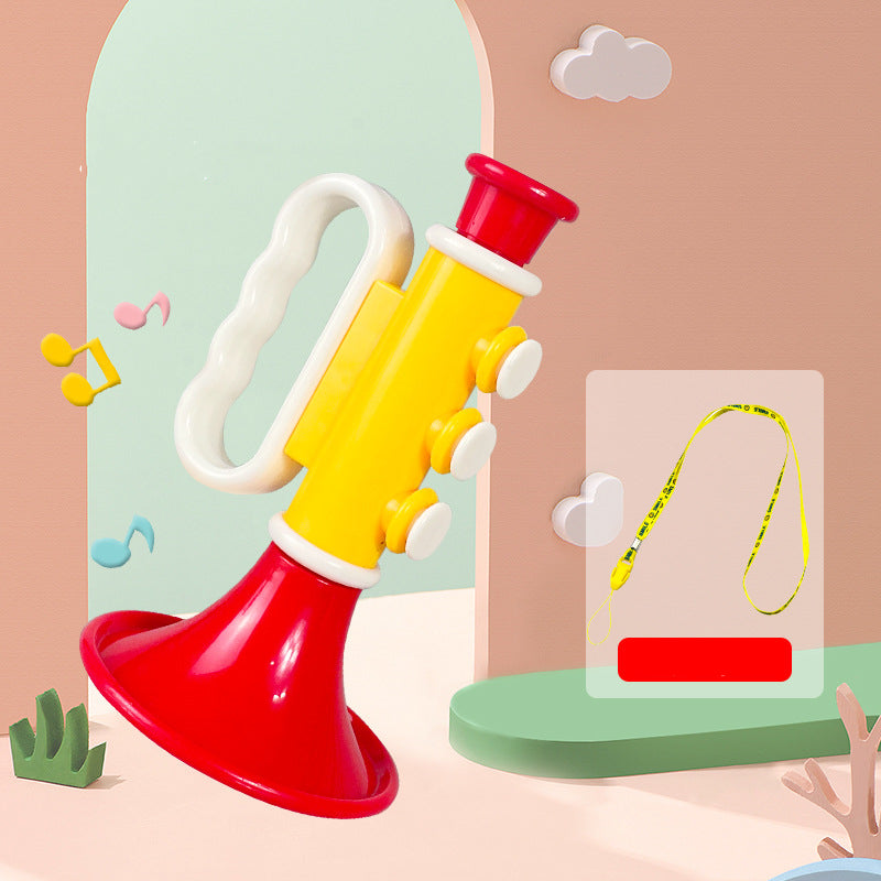 Colorful Musical Instruments, Early Montessori Educational Toy, Mini Baby Trumpet Toys Children, Games for Kids Gifts