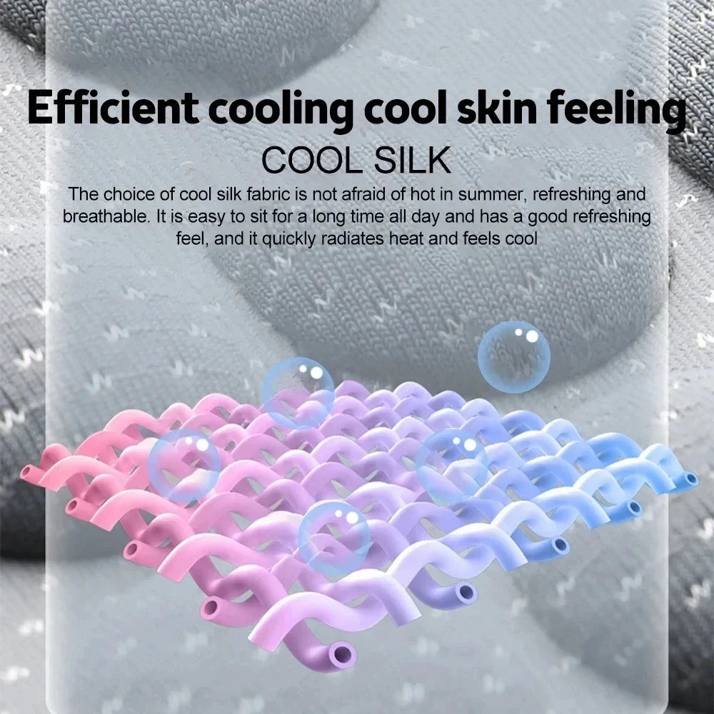 Ice Silk Car Seat Cushions with 3D Spherical Protrusions, Breathable Comfortable Soft Design, Summer Cool Fit