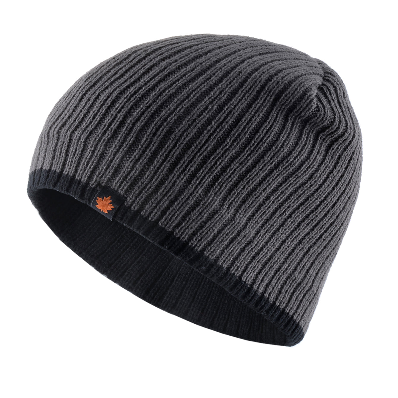 Double Layer Solid Color Velvet Warm Bonnet Cap, Mens Skullies Beanies Knitted Wool Hats, Men Winter Knitting Thick Hat