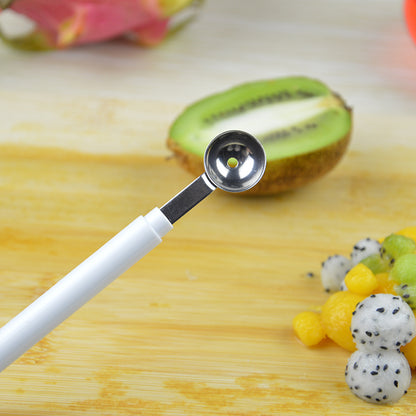 Stainless Steel Double End Cooking Tool Mini Apple Ball Digger Melon Kitchen DIY Accessories Gadget 2