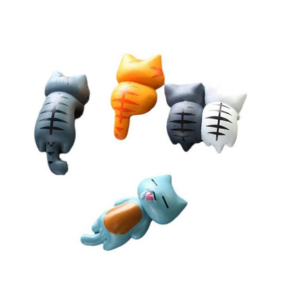 Model Toy Cat Figurines Micro Landscape PVC Doll Cartoon Car Dashboard Ornament 1
