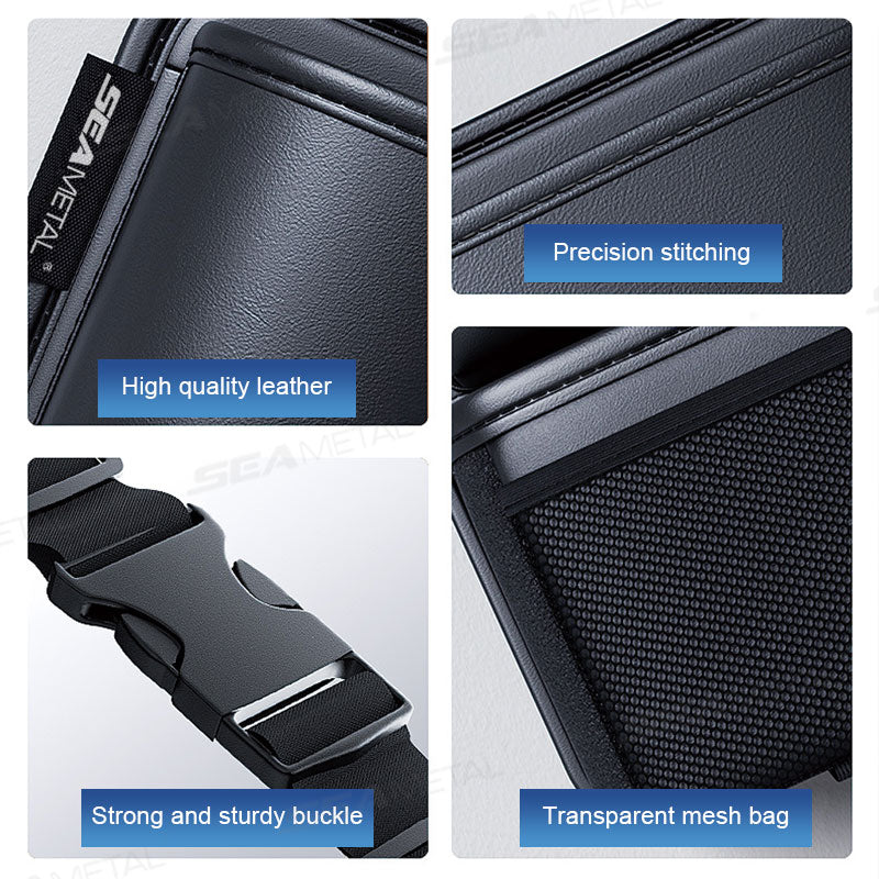 HighCapacity Car Trunk Leatherette Storage Bag Detachable Auto Seat Back Pocket For Jeeps Hanging O 3