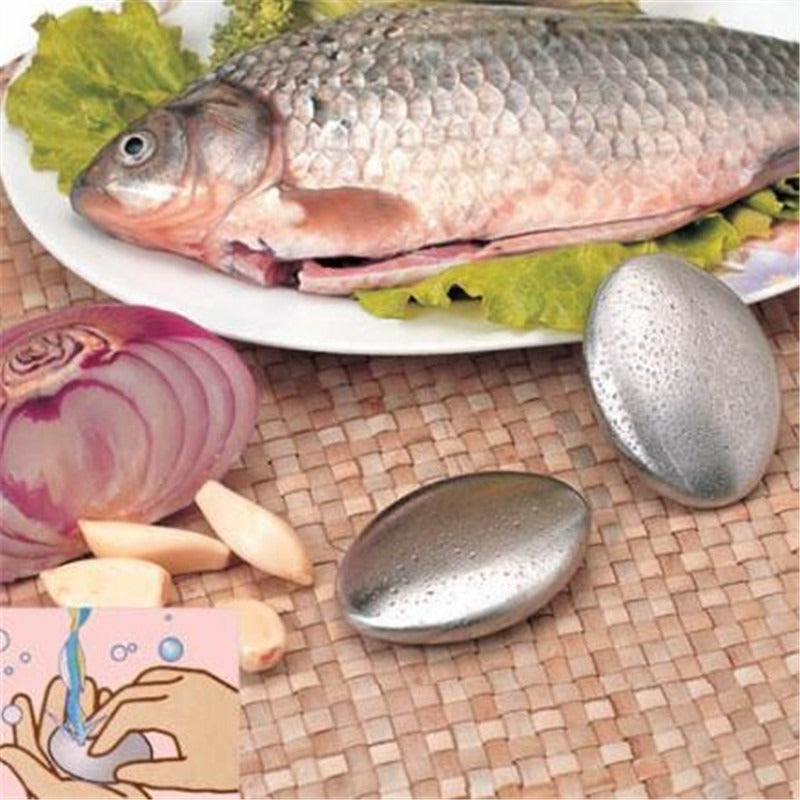 Cleansers Bath Shower Accessories, Stainless Steel Soap Kitchen Bar, Magic Odor Remover Stones