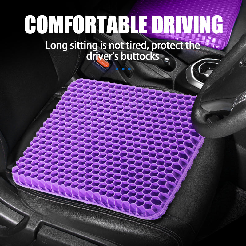 Summer Breathable Gel Seat Cushion Home Office Wheelchair Chair Cars Honeycomb Design 2