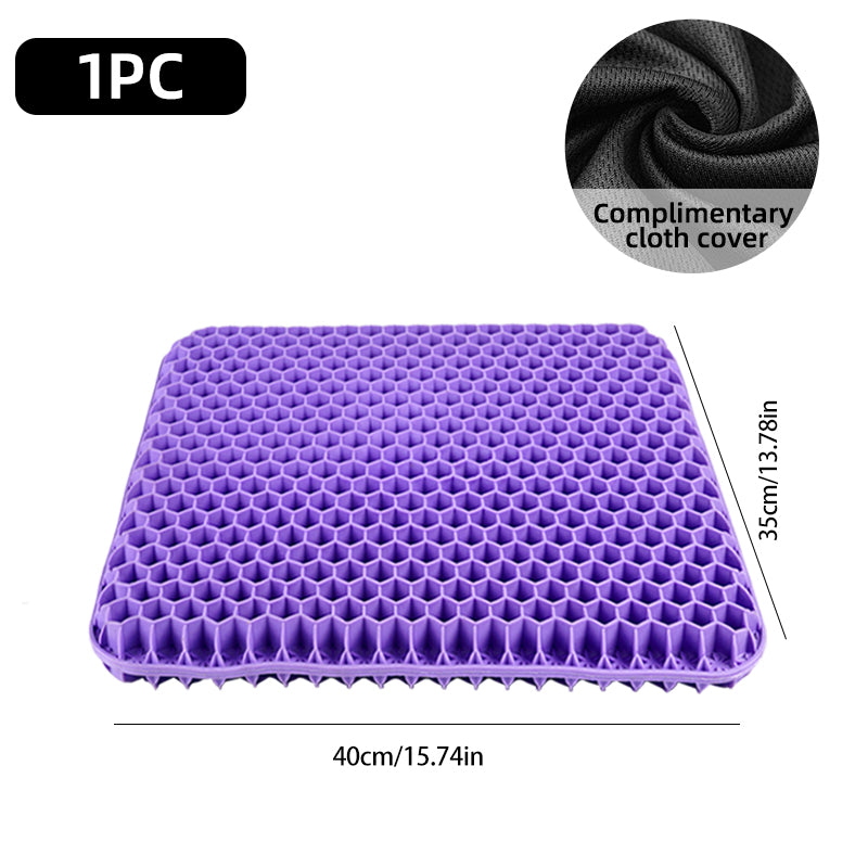Summer Breathable Gel Seat Cushion Home Office Wheelchair Chair Cars Honeycomb Design 5