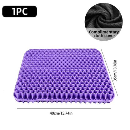 Summer Breathable Gel Seat Cushion Home Office Wheelchair Chair Cars Honeycomb Design 5