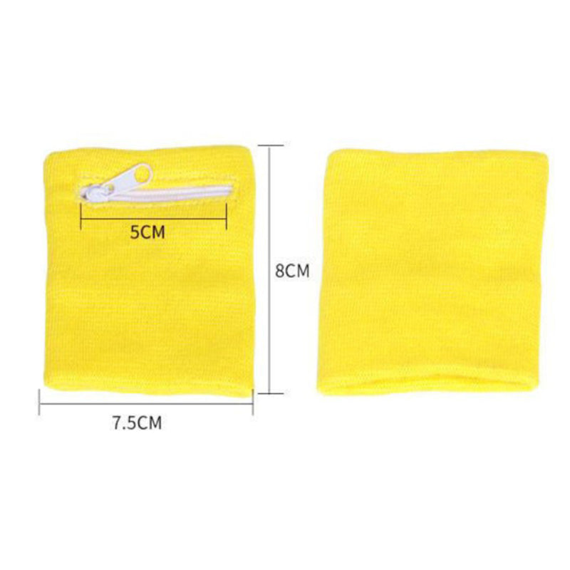 Running Sports Arm Band Bag with Zipper Pouch for Key Card and Basketball Sweatband Storage