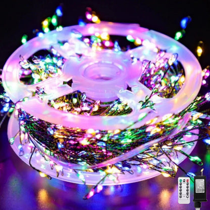 Outdoor Copper Wire Lights Christmas Tree String Remote Control Starry Sky Flower Wreath Decorative 6