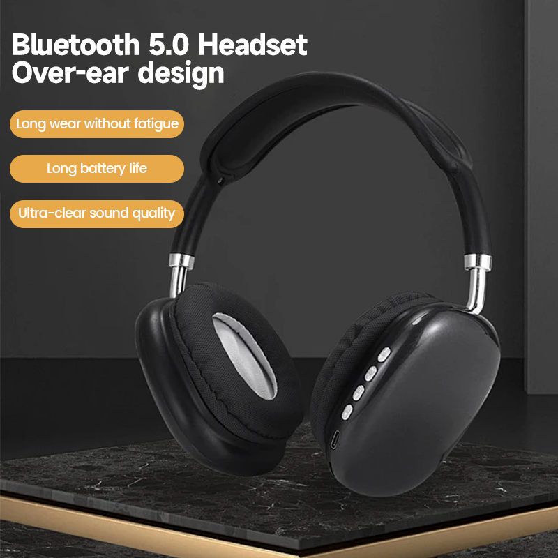P9 Wireless Bluetooth Headset, Gaming Wireless Headphones, Noise Cancelling Bluetooth Earphones with Mic