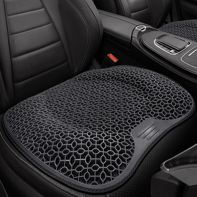 1pc Gel Seat Cushion, Honeycomb Design for Car Office, Ergonomic Support & Lightweight