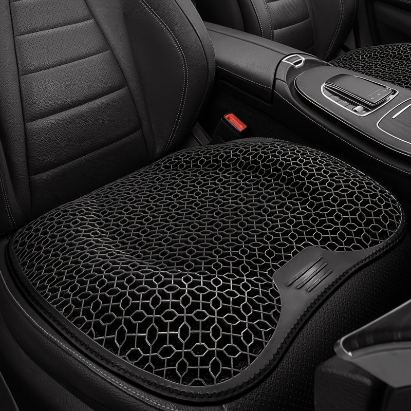 1pc Gel Seat Cushion, Honeycomb Design for Car Office, Ergonomic Support & Lightweight