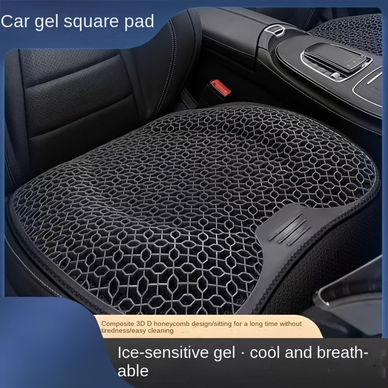 1pc Gel Seat Cushion, Honeycomb Design for Car Office, Ergonomic Support & Lightweight