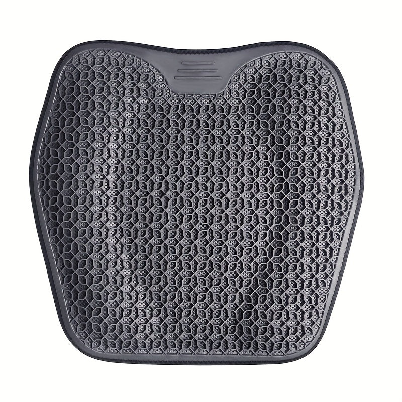 1pc Gel Seat Cushion, Honeycomb Design for Car Office, Ergonomic Support & Lightweight