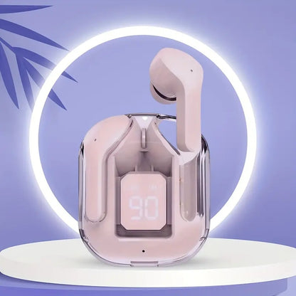 Wireless Bluetooth Earphone Transparent Headphones LED Power Digital Display Stereo Sound Earphones 7