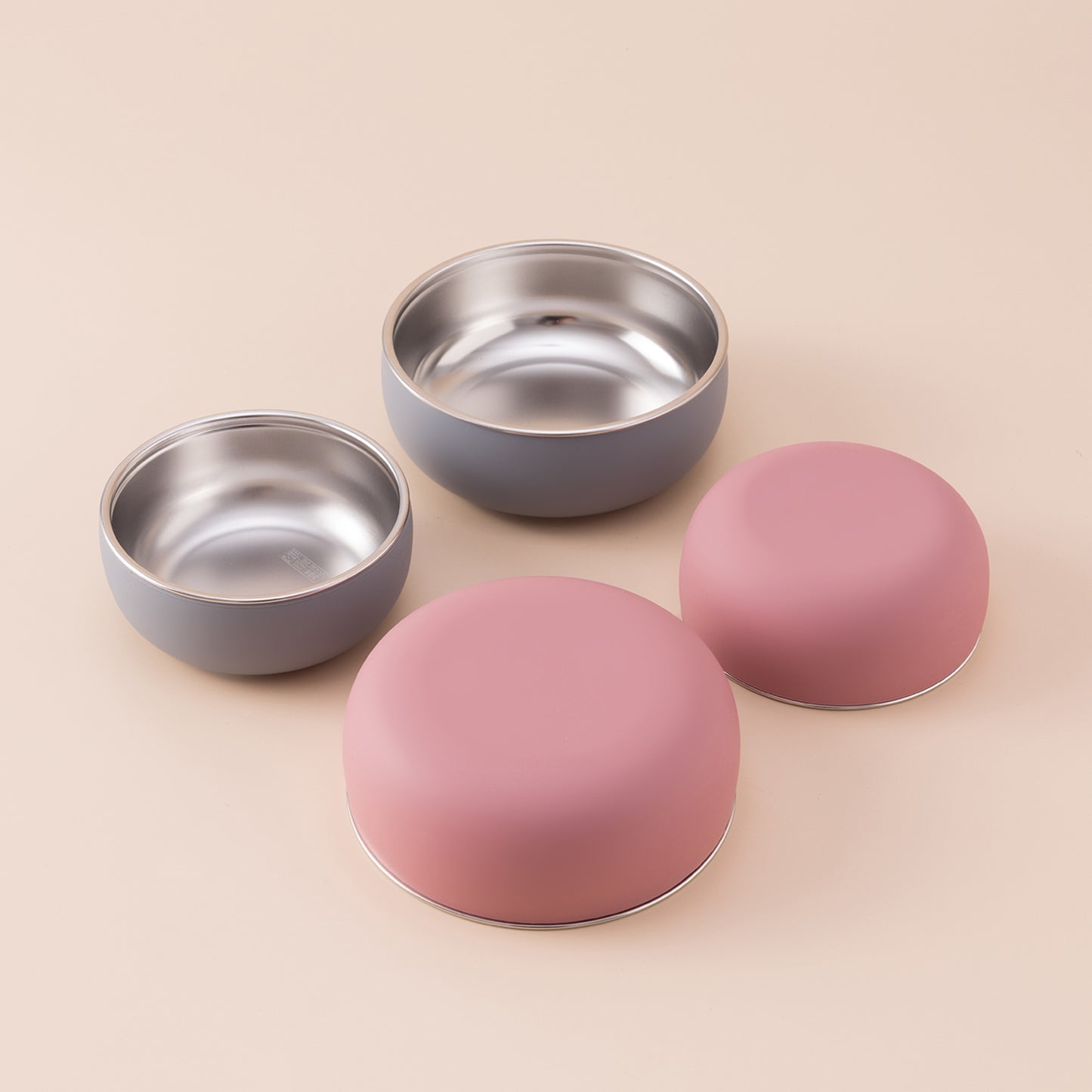 Kids Dinnerware Set BPAFree Silicone Food Dish Plate Stainless Steel Bowl For Baby Feeding 2