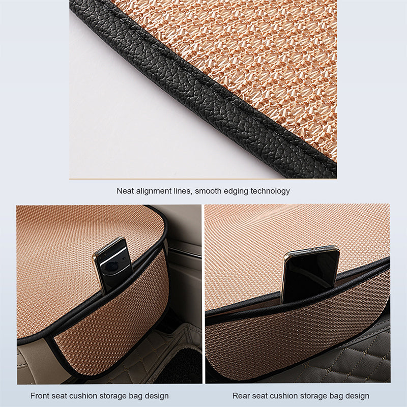 Summer Cool Car Seat Cover, Cool Breathable Fabric Cushion for Front and Rear Seats