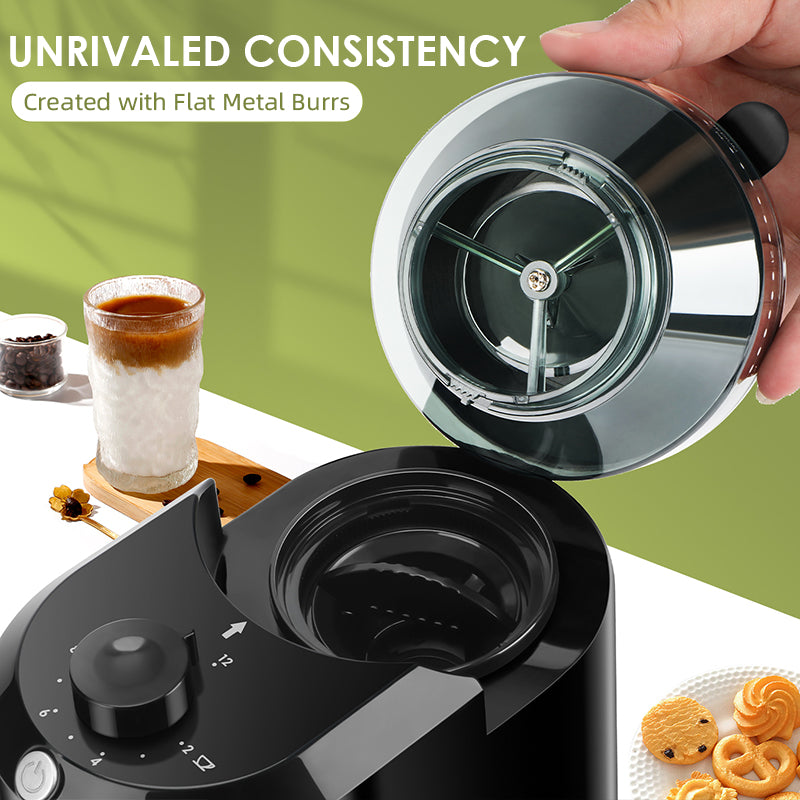 Adjustable Burr Mill Wancle Electric Burr Coffee Grinder With Conical Grinding Precise Grind Settin 2