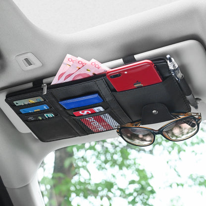 Car Organizer For Visor Bill Pen Sunglasses Clip Business Card Holder Storage Box For Car Accessori 5