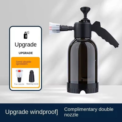 2L Hand Pump Foam Cannon  Manual Car Wash Sprayer With 3 Nozzles 6