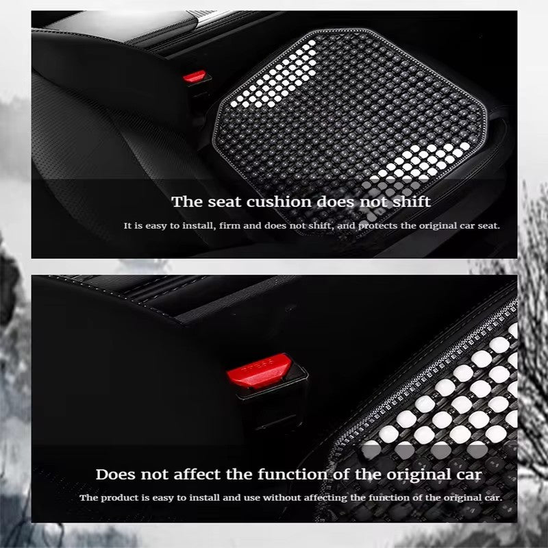 Cool And Breathable Summer Wooden Beads Seat Cushion Comfortable Multi Occasion Use 1
