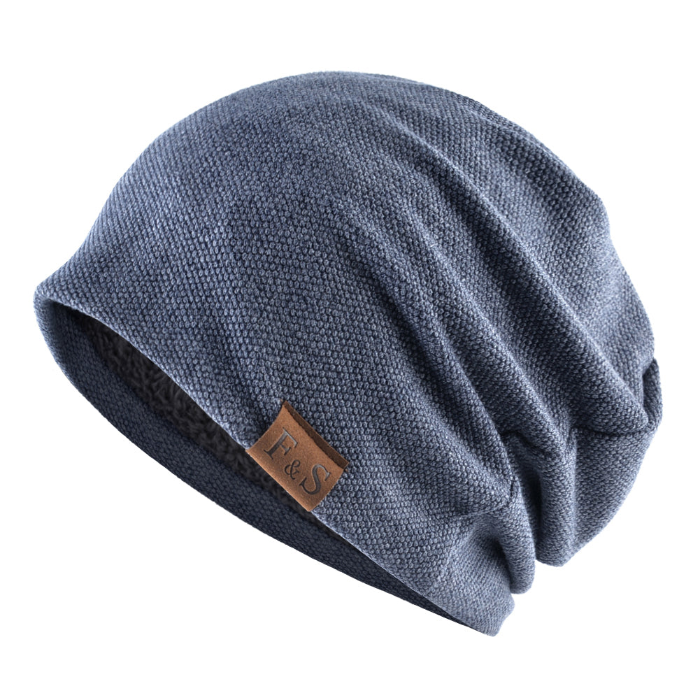 Winter Knitted Skullies Beanies Velvet Soft Turban Hats Fashion Bonnet Hat For Men And Women Hip Hop Beanie