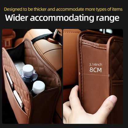 Leather Storage Bag For Car Multifunctional Seat Storage Bag Garbage Bag For Car Models 2