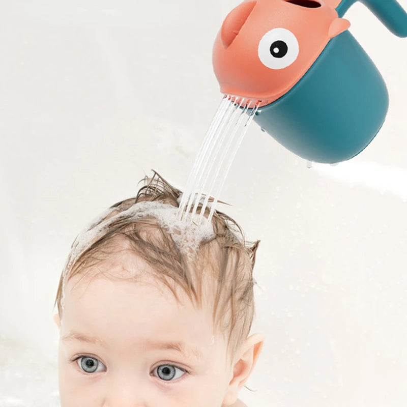 Cute Shark Baby Bath Shower Head Rinse Cup For Baby Showering And Bathing Accessories For 06 Year O 2