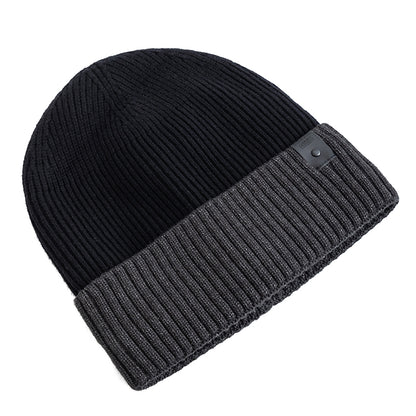 Stylish Unisex Winter Hat, Fleece Lined, Warm Beanie for Men Women, Outdoor Thicken Ski Sports Knitted Cap