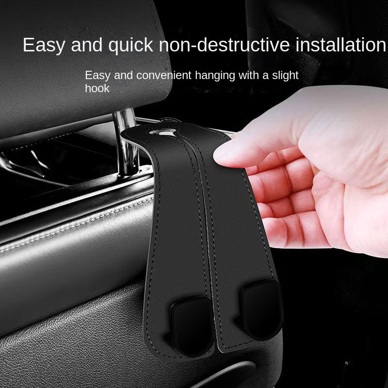 Seat Back Organizer Holder Clips Auto Fastener Hooks Car Headrest Hooks Hanger For Bags 2