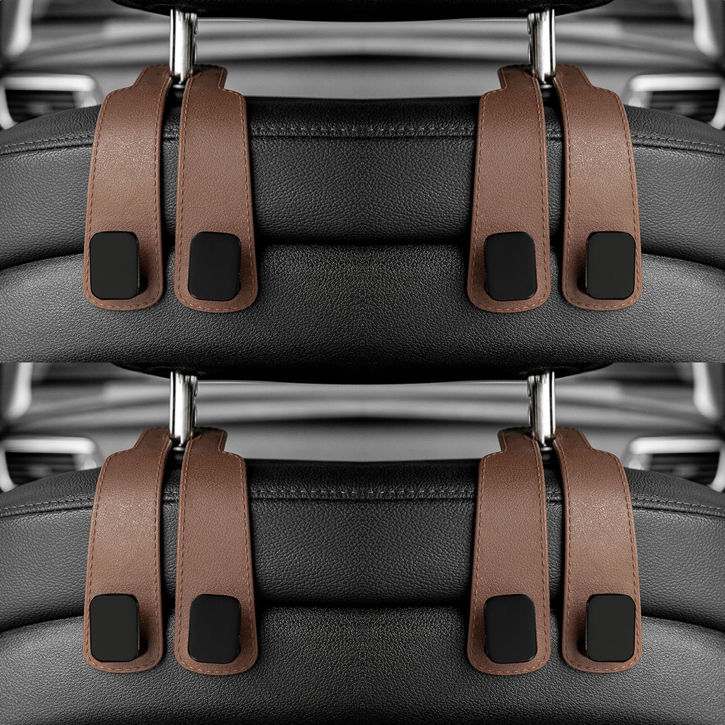 Seat Back Organizer Holder Clips Auto Fastener Hooks Car Headrest Hooks Hanger For Bags 5