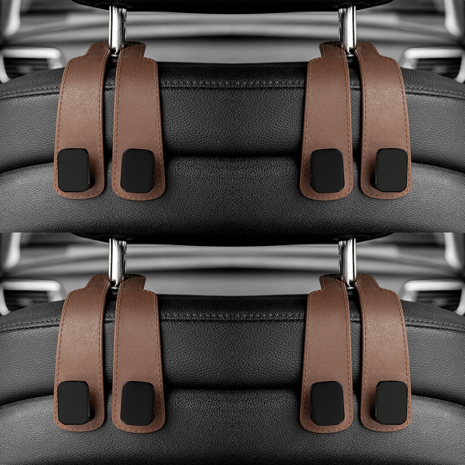 Seat Back Organizer Holder Clips Auto Fastener Hooks Car Headrest Hooks Hanger For Bags 5