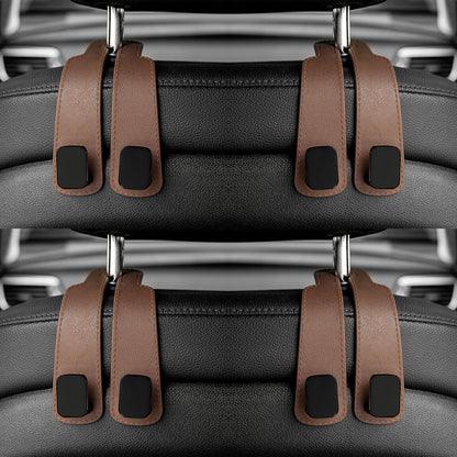 Seat Back Organizer Holder Clips Auto Fastener Hooks Car Headrest Hooks Hanger For Bags 5