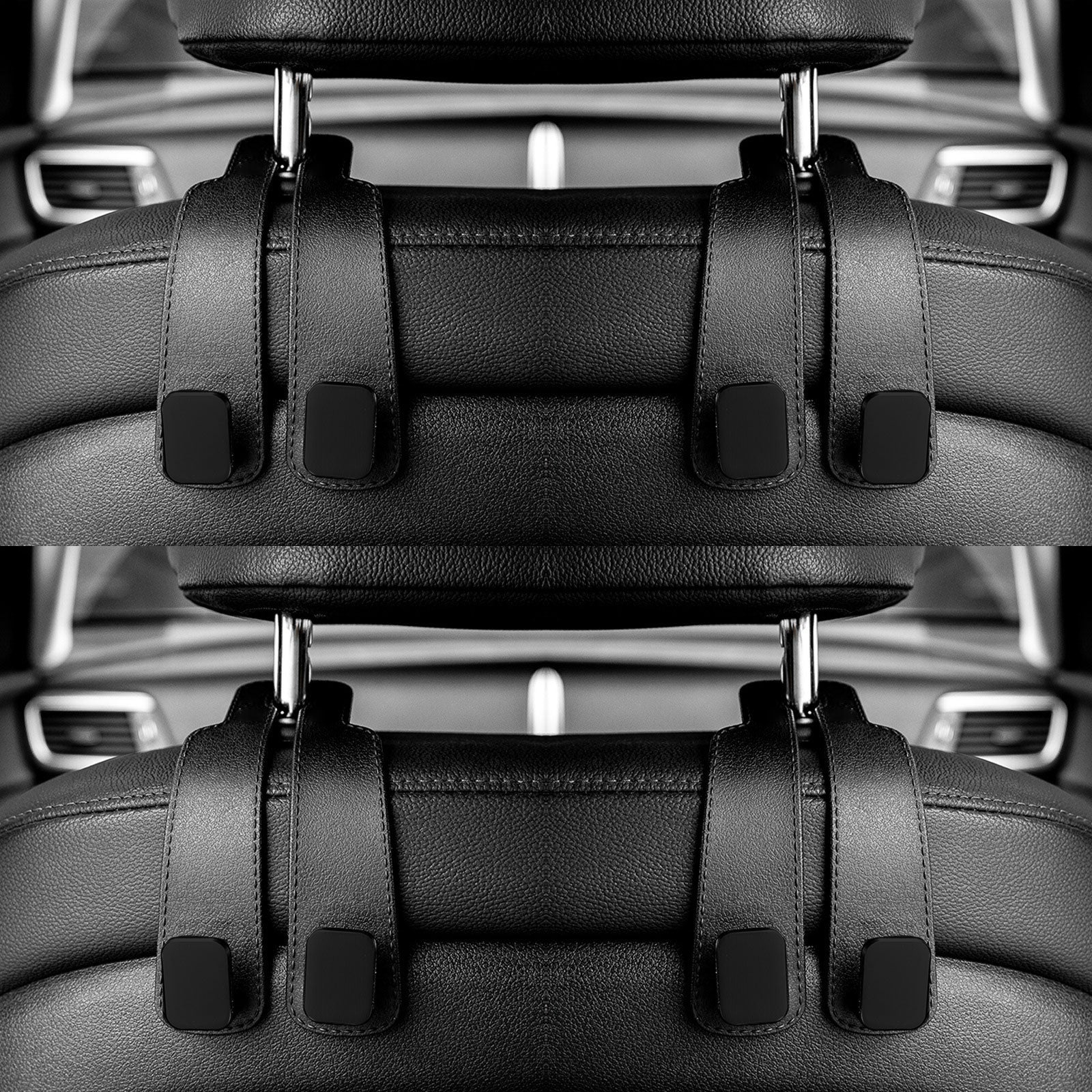 Seat Back Organizer Holder Clips Auto Fastener Hooks Car Headrest Hooks Hanger For Bags 7