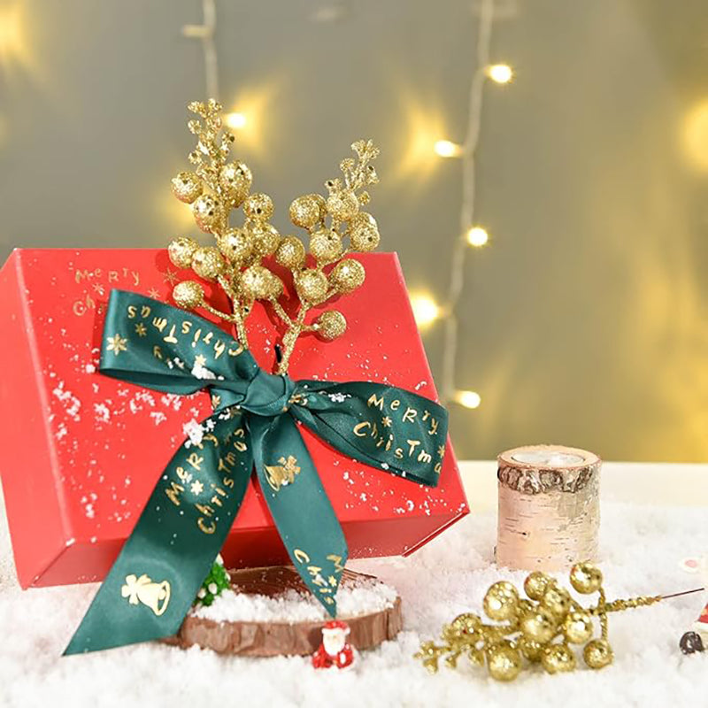 Christmas Decoration Artificial heads, Sparkling Berry Bouquet Xmas, Tree Ornaments New Year Party Supplies