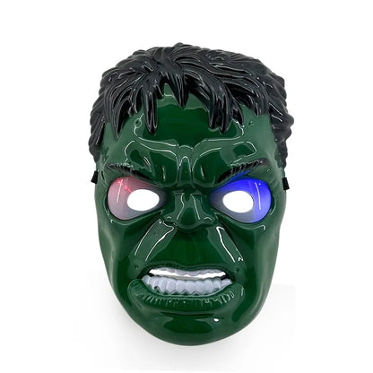 Iron Man Hulk Mask Captain America Costume SpiderMan Spiderman Cosplay LED Mask Super Hero Cosplay  3