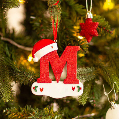 Christmas Tree Decoration Letter Pendant DIY Xmas Holiday Acrylic Ornament For Home Decor 6