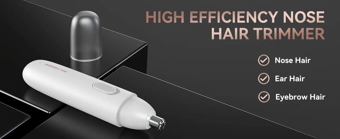 MAXGROOM Precision Rechargeable Nose & Ear Hair Trimmer