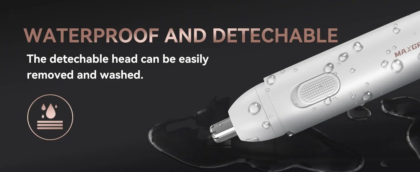 MAXGROOM Precision Rechargeable Nose  Ear Hair Trimmer 1