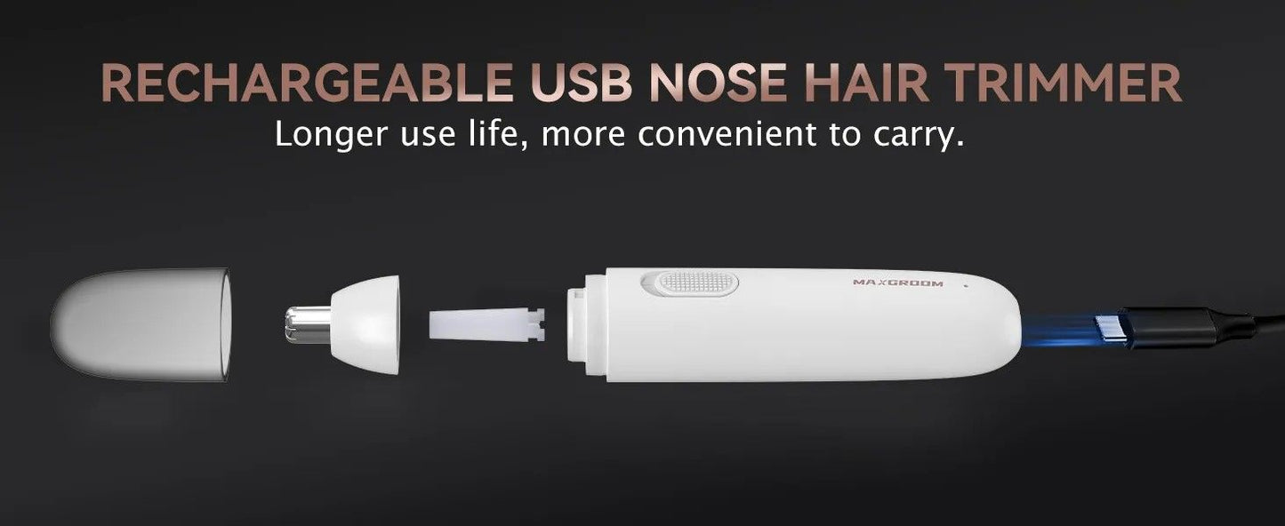 MAXGROOM Precision Rechargeable Nose  Ear Hair Trimmer 2