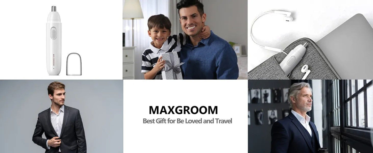 MAXGROOM Precision Rechargeable Nose  Ear Hair Trimmer 7