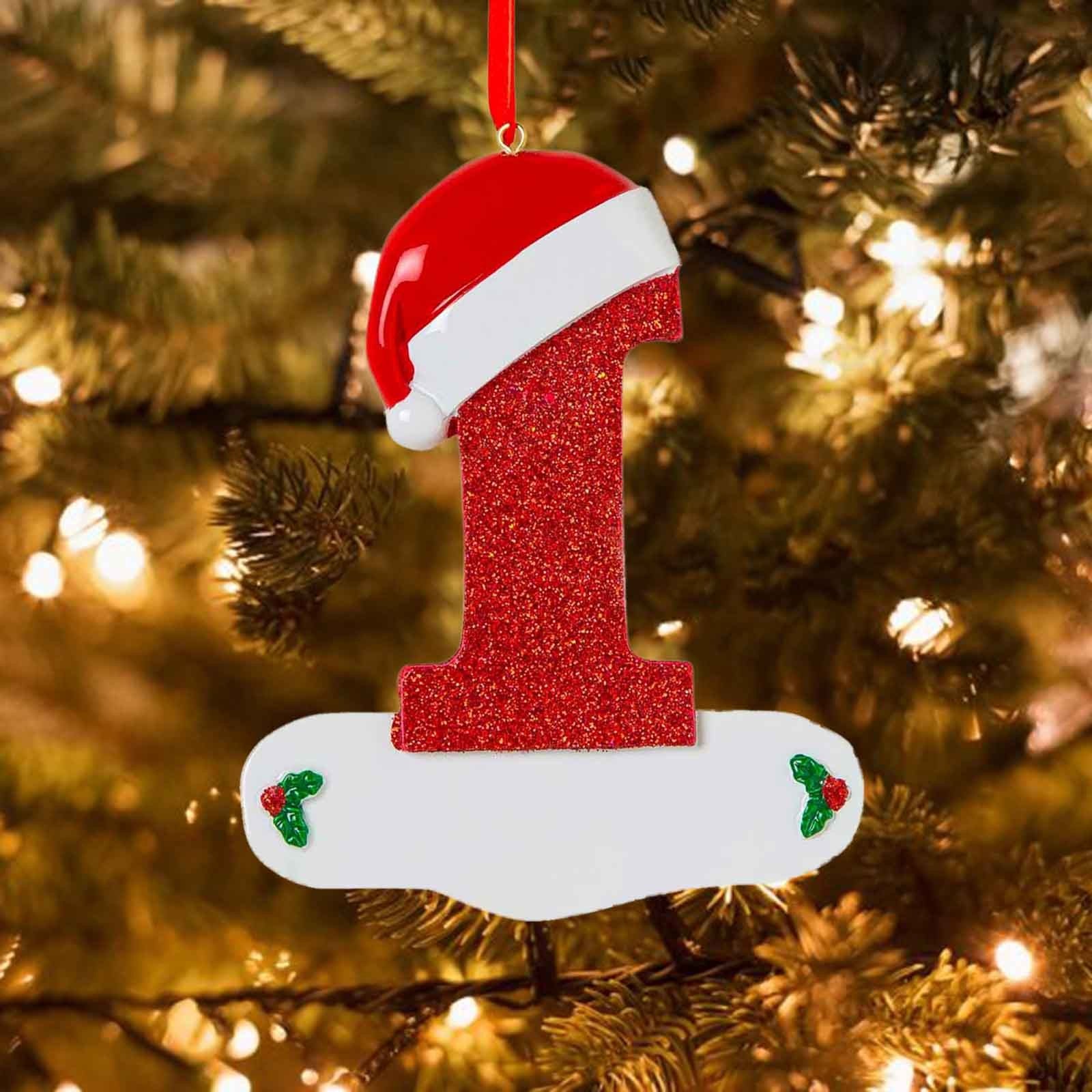 Christmas Tree Decoration Letter Pendant DIY Xmas Holiday Acrylic Ornament For Home Decor 21