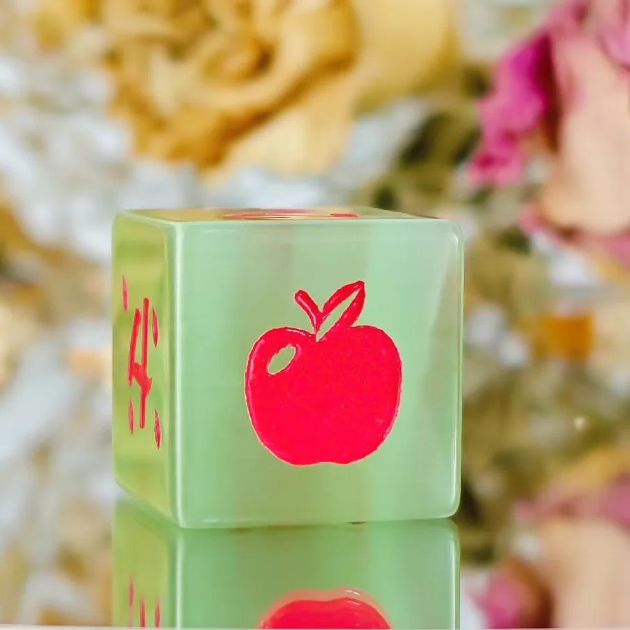 Sided Dice Cube Game Dice Glass Apple Desktop Chessboard Entertainment Toys 1