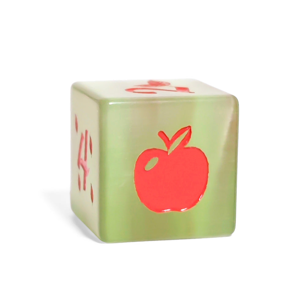 Sided Dice Cube Game Dice Glass Apple Desktop Chessboard Entertainment Toys 5