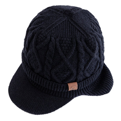 Warm Earflap Cap Stylish Unisex Beanie Hat Plush Fur Lined Winter Hat for Ski Sports Outdoors