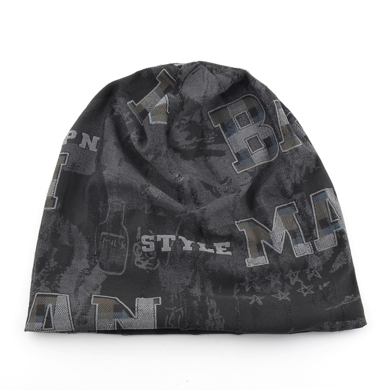 Foam Letter Printing Hats Men Vintage Distressed Tie-dye Beanie Women Skullies Beanies Winter Warm Spring Fall Hats