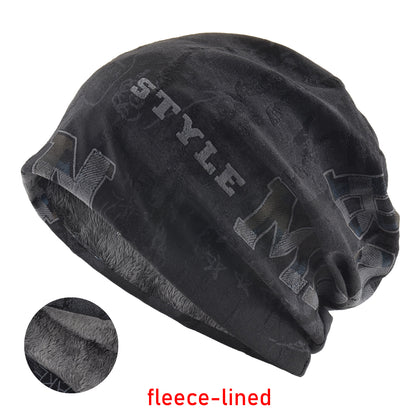 Foam Letter Printing Hats Men Vintage Distressed Tie-dye Beanie Women Skullies Beanies Winter Warm Spring Fall Hats
