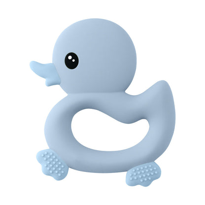 Silicone Cartoon Duck Baby Teether Toys BPA Free Teether For Baby Soft Baby Accessories Teething Ch 12