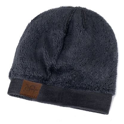Solid Color Knitted Hats For Men And Women Unisex Labal Winter Beanie Cap Outdoor Sports Hat With F 3